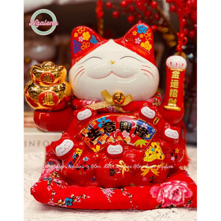 Mèo thần tài, mèo may mắn neko maneki Phú quý Kinh doanh hưng thịnh vẫy tay