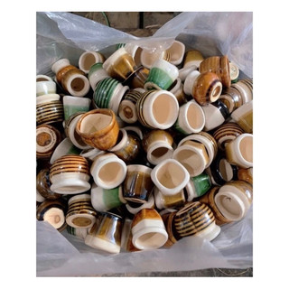 Chậu sứ mini (3x3) trồng sen đá, làm handmade
