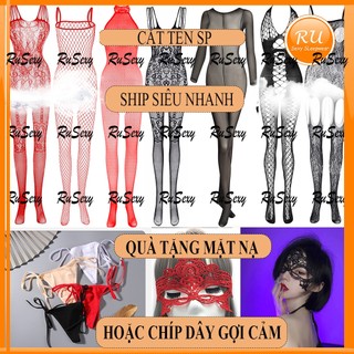 Đồ Ngủ Lưới Toàn Thân BodyStocking Xuyên Thấu, Tất Liền Thân Gợi Cảm Ren Quyến Rũ