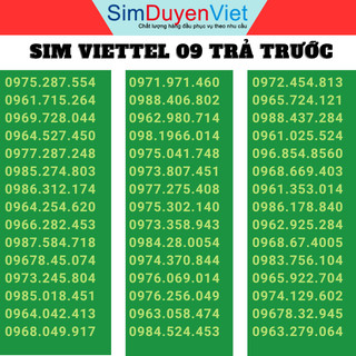 Sim 09 Viettel đăng ký được V90B (1gb/ngày, gọi nội mạng miễn phí, 50 phút ngoại mạng) KD4