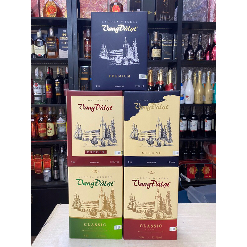 Vang Đà Lạt 12%  3 Lít -Hộp Giấy( Bịch)