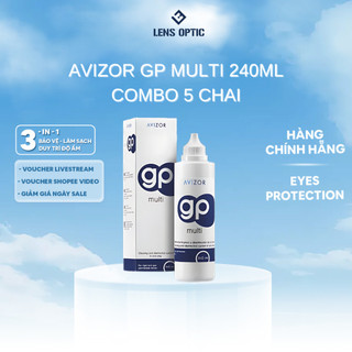 Dung dịch ngâm rửa lens cứng Avizor GP Multi 240ml (5 CHAI) - Nước ngâm kính áp tròng Otho K- Lens Optic