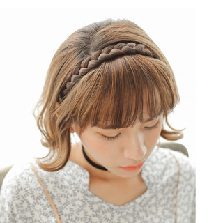 Tóc giả băng đô thắt bím bờm tết tóc giả 1.5~4.5cm cho nữ