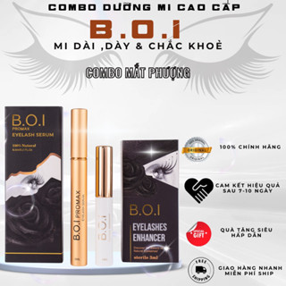 Combo 2 cây dưỡng mi b.o.i cao cấp làm dày mi, dài mi, phục hồi mi hư tổn do uốn mi nối mi gãy rụng  ( combo Mắt Phượng)
