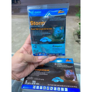 Combo 5 gói thuốc diệt chuột sinh học Storm (Loại 20 Viên/Gói)