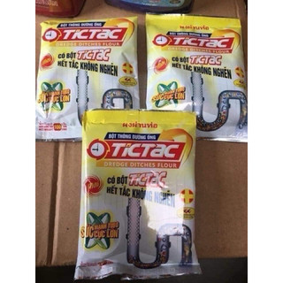 5 gói bột thông cống TICTAC ( thông tắc cống, chậu rửa,....)