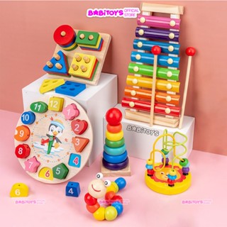 Bộ combo từ 4-6 món đồ chơi gỗ phát triển trí tuệ cho bé, giáo cụ Montessori
