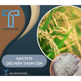 Gạo st25 đặc sản sóc trăng - mềm dẻo thơm - bao 5kg