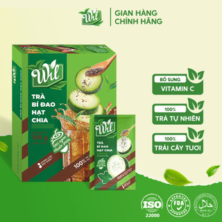 Trà hòa tan bí đao hạt chia giải nhiệt hộp 168g - 12 gói Wil