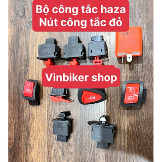 Công tắc hazard kèm nút công tắc đỏ gắn xe máy hon.da