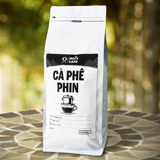 Cà Phê Robusta Nguyên Chất Ngồi Cafe 1kg Pha Phin (Bột,Hạt) Hậu Ngọt Đậm Đà Gu Truyền Thống  (Túi Zipper, Van Một Chiều)