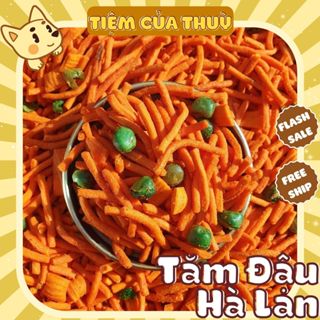 500G Bim Bim Tăm Đậu Hà Lan, (Snack Tổng Hợp),  Snack Que Bim Tăm Thái, Bim Bim Tăm Đậu Hà Lan