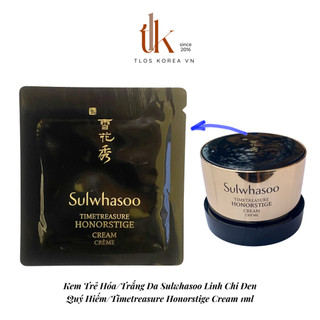 Date T11/2026-Kem Trẻ Hóa/Trắng Da Sulwhasoo Linh Chi Đen Quý Hiếm/Timetreasure Honorstige Cream 1ml
