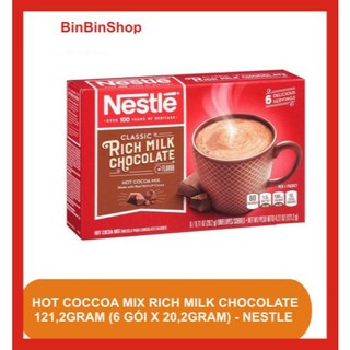 Cacao nóng nestle hot cocoa mix rich milk chocolate flavor