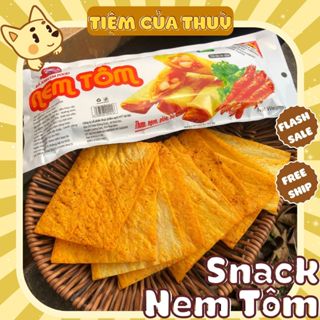  Snack Nem Tôm Ba Anh Em Food Snack Cay Xé Miếng ăn vặt tuổi thơ cổng trường 