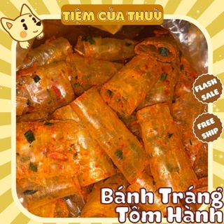 Bánh Tráng Cuộn Tôm Hành, 500g Bánh Tráng Sa Tế Cuộn Tôm Hành Tây Ninh Loại 1, đồ ăn vặt tuổi thơ, bánh