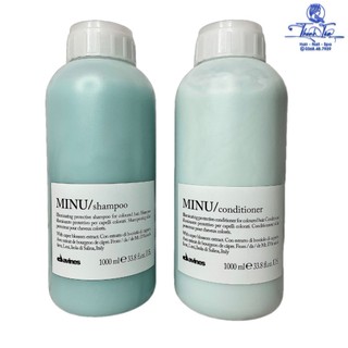 DẦU GỘI VÀ XẢ DƯỠNG BÓNG DAVINES MINU 1000ML