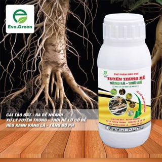  Tuyến trùng rễ 250ml ngừa sùng đất khắc phục vàng lá thối rễ héo xanh vàng lá xử lý tuyến trùng 