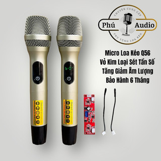 Micro Loa Kéo Sóng UHF Vỏ Nắp Pin Nhôm Sơn Nhám
