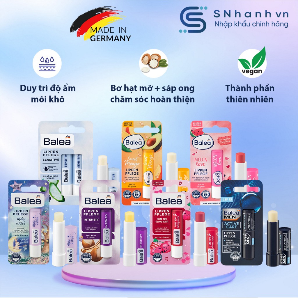 Son dưỡng môi Balea Đức 4,8g
