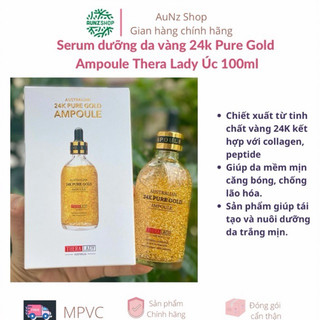 Serum dưỡng da vàng 24k Pure Gold Ampoule Thera Lady Úc 100ml