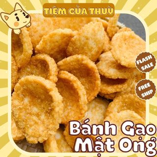 Bánh gạo nhật mật ong, 500g bánh gạo mật ong đậm vị, đồ ăn vặt, bánh