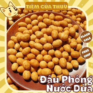 500G Đậu Phộng Da Cá Nước Cốt Dừa NuttyOne Túi ZIp, thơm ngon giòn bùi, đồ ăn vặt