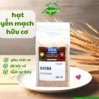 Hạt Yến Mạch Hữu Cơ Đã Bóc Vỏ Sottolestelle Organic Hulled Oat
