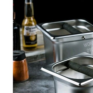 Hộc đập bã cà phê inox Hộp đựng bã cà phê 1kg