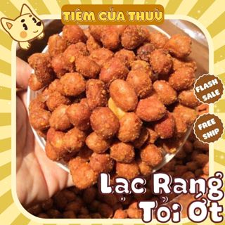 500G Lạc Rang Tỏi Ớt, Đậu Phộng Rang Tỏi Ớt Thơm Ngon Đậm Vị, đồ ăn vặt