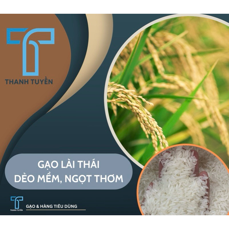 Gạo Lài Thái Dẻo Mềm Thơm Cơm Bao 5Kg