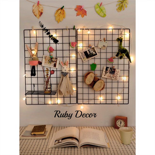 " TẶNG KÈM ĐINH TREO " Khung lưới thép trang trí,giỏ lưới sắt decor phòng học siêu xinh