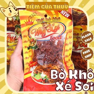 Thịt khô bò cay my lai food gói 50g, khô bò xé sợi,đồ ăn vặt