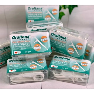 Tăm chỉ nha khoa Oraltana hộp 50 cây - Tăm cung chỉ nha khoa 50 cây/hộp Tanaphar