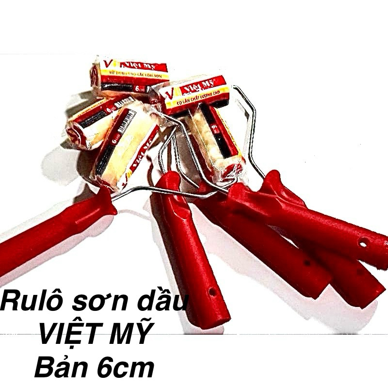 Cọ Lăn Chỉ- Rulo Lăn Sơn Bản Nhỏ VIỆT MỸ Kích Cỡ 6cm-10cm.
