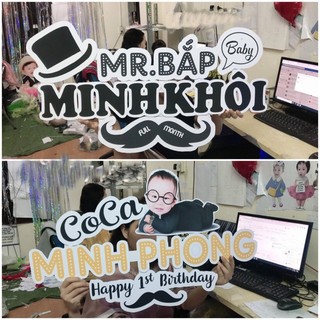Banner treo phông, biển tên sinh nhật treo phông cắt chữ rời mẫu đẹp