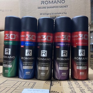 Xịt toàn thân Romano 150ml,150ml tặng 30% ngăn mồ hôi và mùi cơ thể