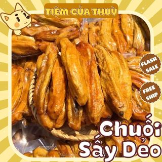 500g chuối sấy dẻo đặc sản đà lạt, đồ ăn vặt hoa quả sấy