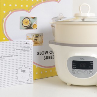 Nồi Nấu Cháo Chậm, Nồi Ninh Hầm Đa Năng BEAR 1,6L Model SUBE002 - BH 18T (BẢNG ĐK TIẾNG VIỆT)