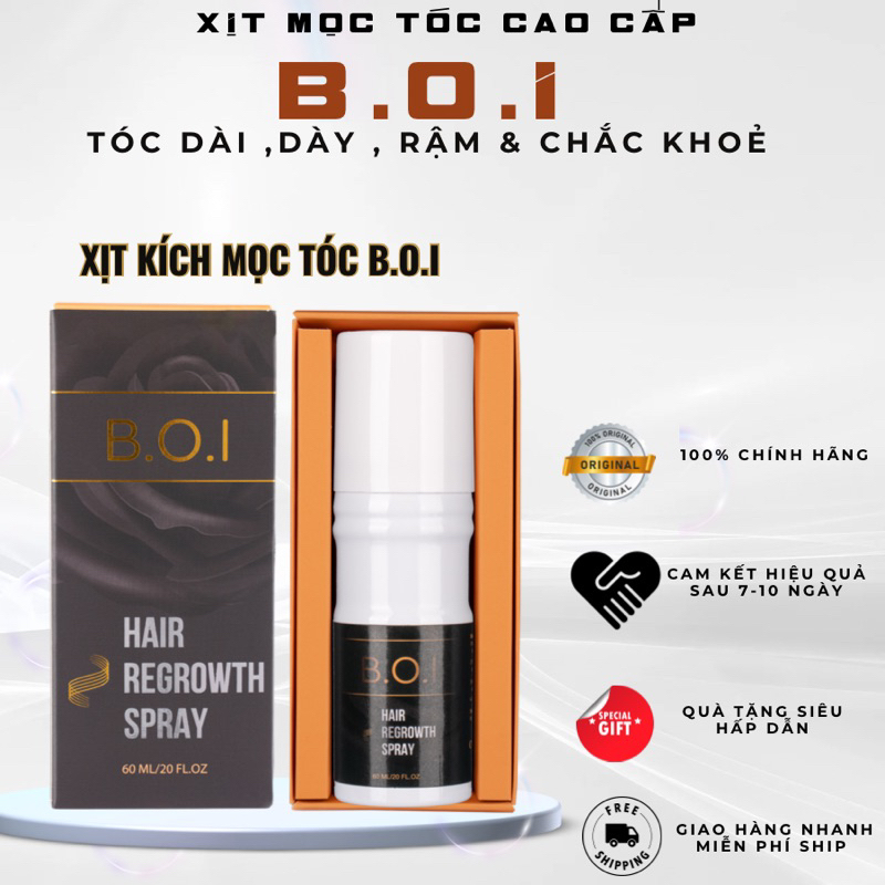 xịt mọc tóc B.O.I siêu mọc tóc con vượt trội xóa hói xóa tóc thưa
