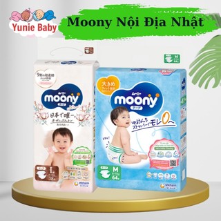 MOONY TÃ DÁN/QUẦN MOONY NHẬT ĐỦ SIZE NB90/ S84/ M64/ L54/ XL44/ M58/ L44/ XL38/ XXL26