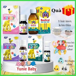 [DATE 2025]Kèm Quà]LineaBon Vitamin D3K2MK7 - Canxi Bestical Hấp thu Canxi cho trẻ - Trẻ cao lớn