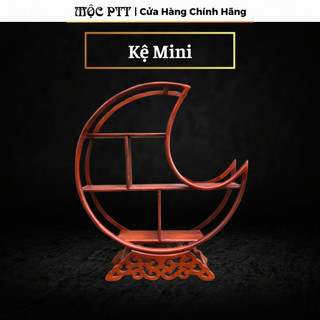 Kệ gỗ kê đồ trang trí cỡ nhỏ gỗ gõ đỏ nhiều mẫu mã kg01