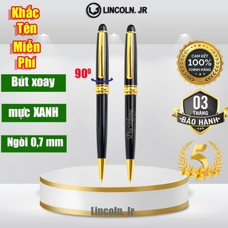 Bút ký Lincoln. Jr 001A ,mực xanh ngòi 0.7 mm, mực trơn đều ở mọi góc nghiêng