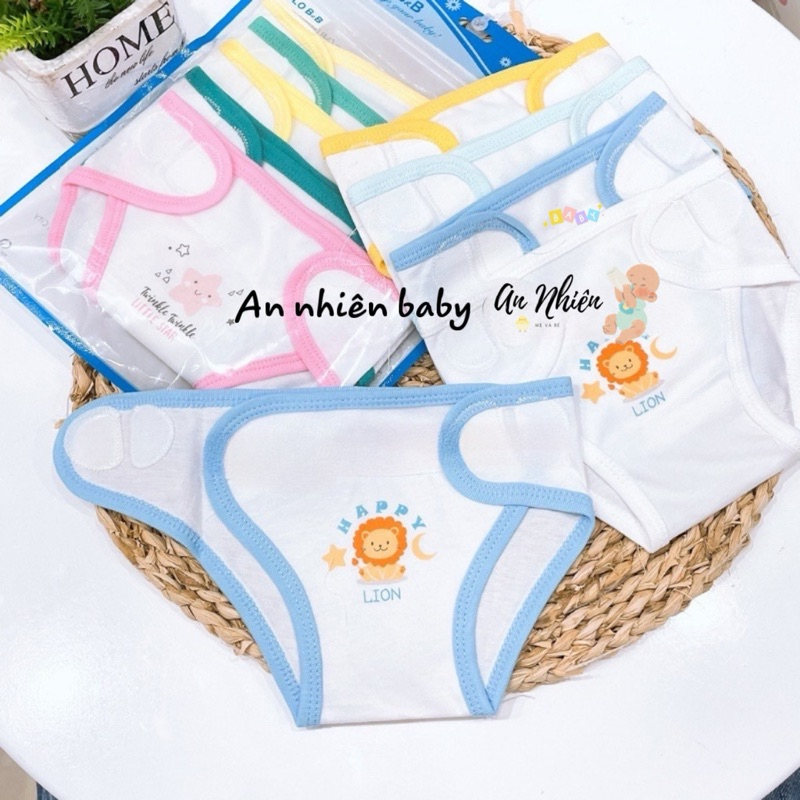 Tã dán mặc bỉm hiệu HELLO B₫B set 5 cái size 3-9kg vải cotton mềm mại,thoáng mát