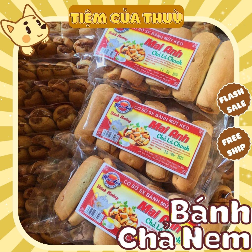 Bánh Chả Nem Lá Chanh Mai Anh Gói 10 Chiếc, đồ ăn vặt