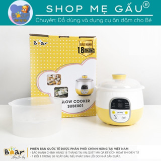 Nồi Nấu Cháo Chậm, Nồi Ninh Hầm Đa Năng BEAR Model SUBE001 - 0,8L Bản TIẾNG VIỆT