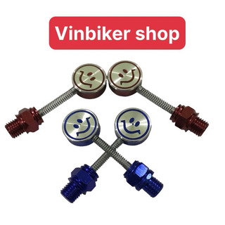 Ốc chân gương Lò Xo mặt cười Gắn Xe máy và Xe Điện Chân 10 và 8ly < Giá 1 Ốc>