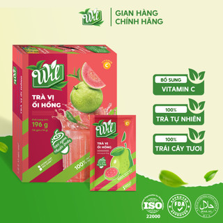 Trà hòa tan vị ổi hồng vitamin c giải khát hộp 196g Wil