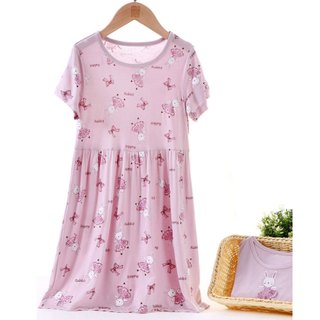 15-50kg Váy cotton,đầm cotton cộc tay cho bé gái - Chính hãng Mamdadkids
